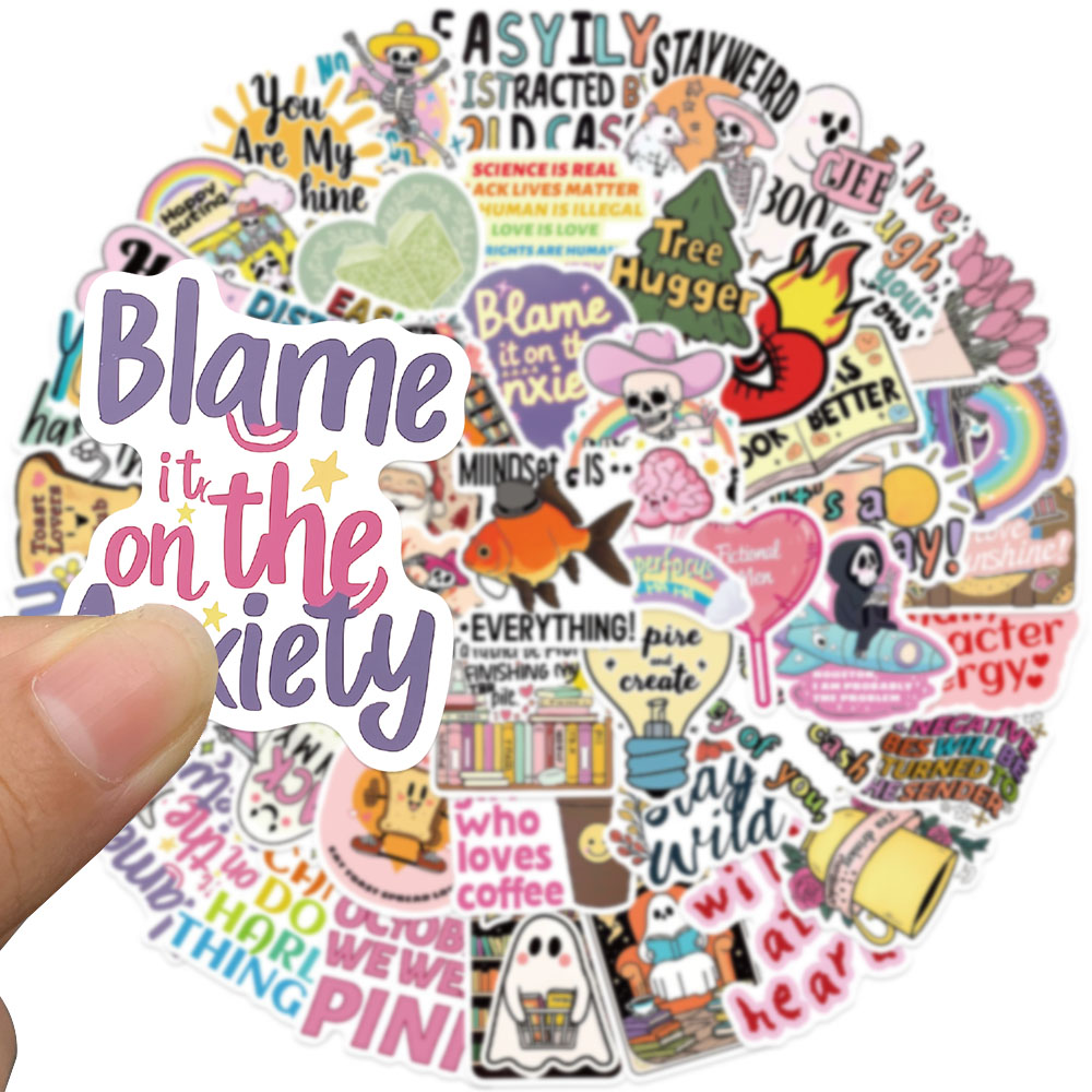 50pcs Funny Cartoon World Stic - Sticker Luggage Decorative review and price