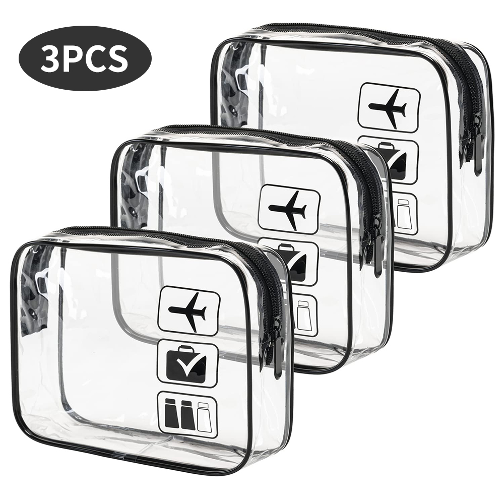 Cosmetic Pouch 3 Pcs Clear Toi - Toiletry Bag Tsa review and price