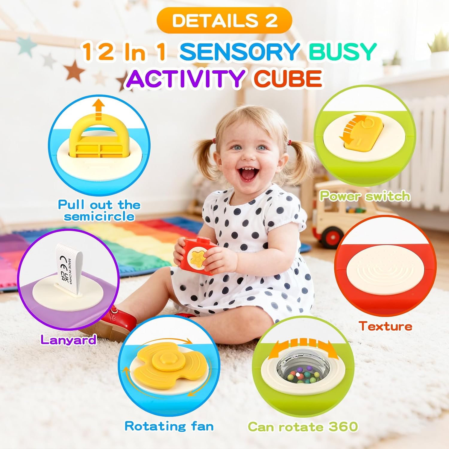 Montessori Activity Cube Busy  - Travel Accessories For Toddlers review and price