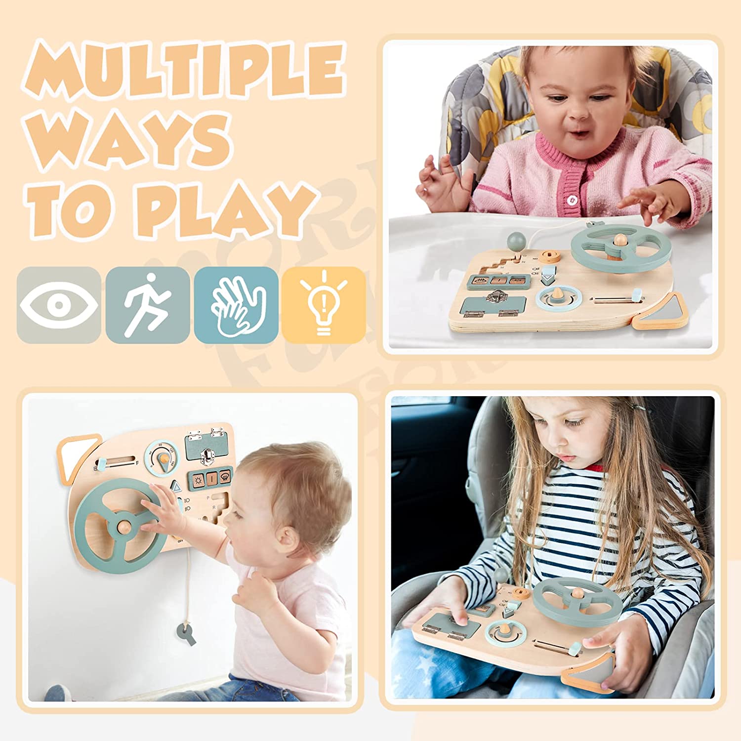 Montessori Toy Steering Wheel  - Travel Accessories For Toddlers review and price