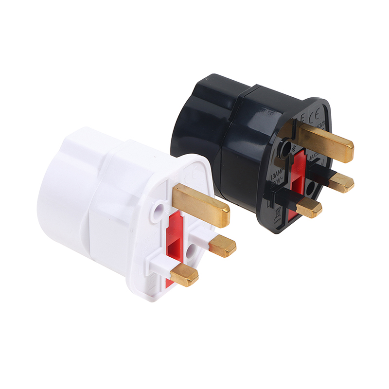 1Pc EU Euro 2 Pin To UK 3 Pin  - Travel Accessories Europe review and price